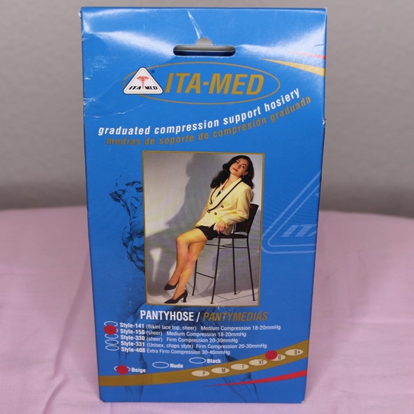 ITA-MED Sheer Pantyhose, Compression (18-20 mmHg) - Picture 1 of 3
